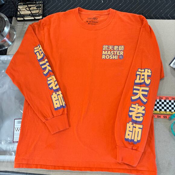 Dragon Ball Z Master ROSHI XL Long sleeve Henley shirt Crunchyroll - Picture 2 of 5